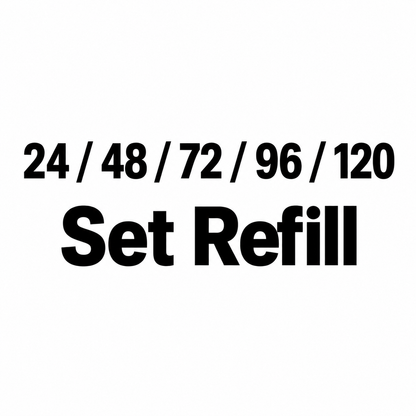 Fuse Bead Set Refills – 24 to 120 Colors 1000PCS Refill Pack in Zipper Bags