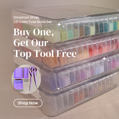Kit Ultimate de Contas Fuse 221 Colors com Recipientes Independentes - 221.000 Peças de Contas Pequenas de 2,6 mm