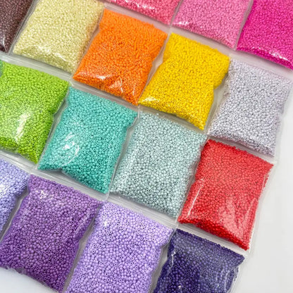 Beadles Grayscale Beads - 2.6mm Mini Fuse Beads 1000PCS Refill Pack in Zipper Bags