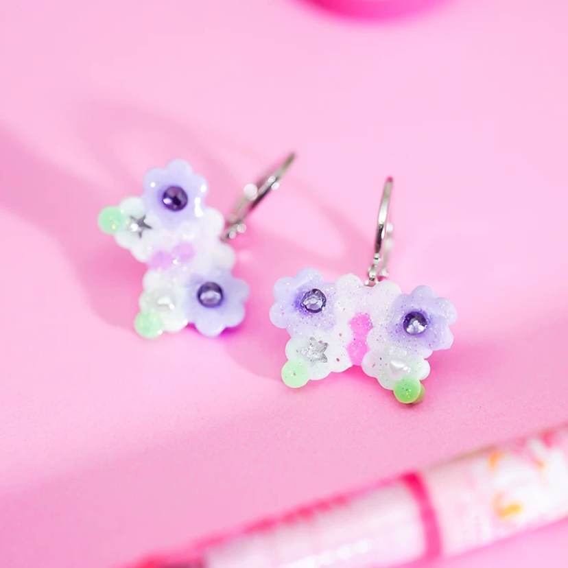 🦋 Butterfly Perler Bead Earrings 🌸