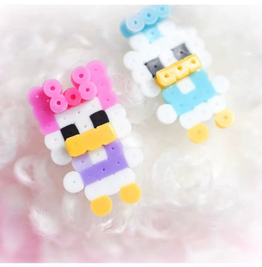 🦆 Donald Duck Perler Bead Earrings 🎀