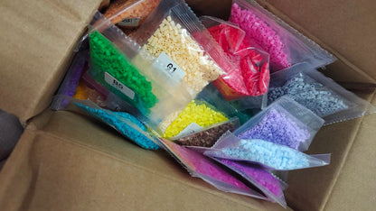 Just Beads - 2,000 Pieces, Single Color Per Bag (Premium Quality 2.6mm Tiny Fuse Beads)